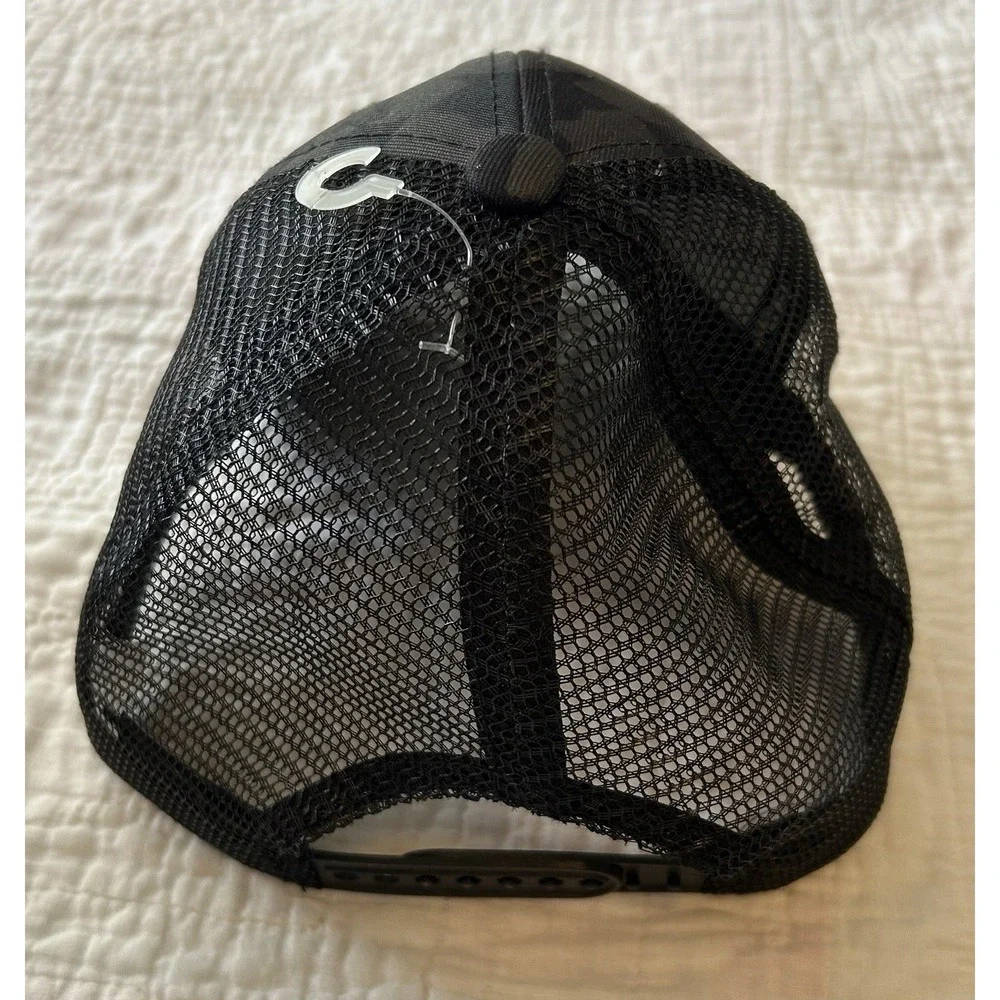 Maxcatch Trucker Hat Cap Fishing SnapBack Adjustable Black Green Mesh Back